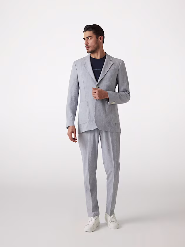 Marciano linen blend pinstriped blazer - GUESS