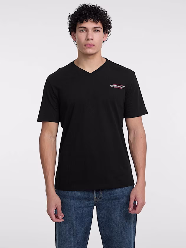 Slim American Tradition V-Neck Tee - GUESS