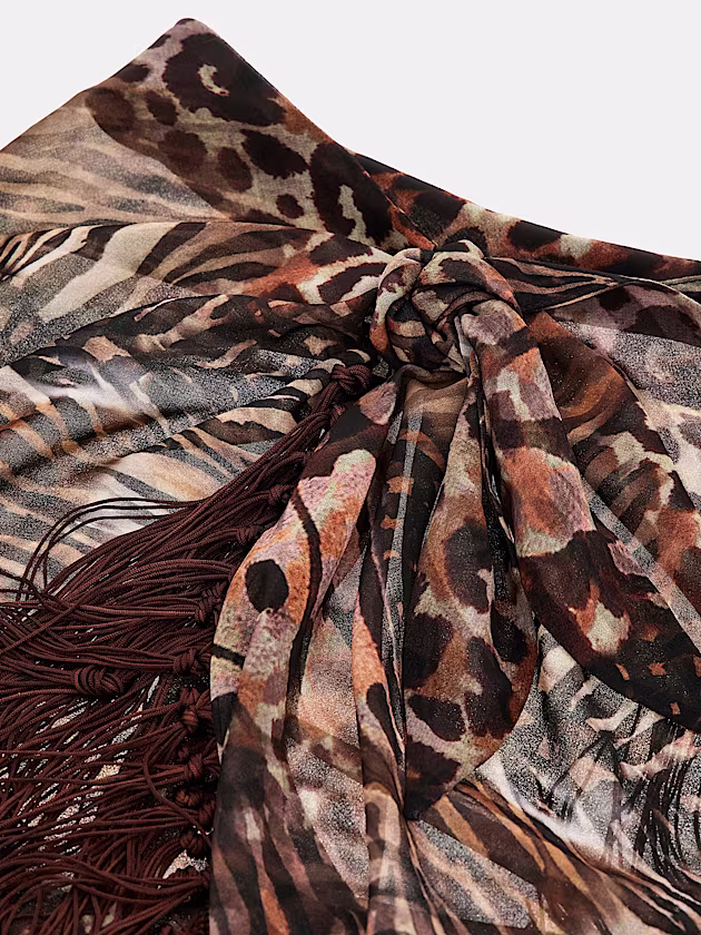 Fringed wrap pareo - GUESS