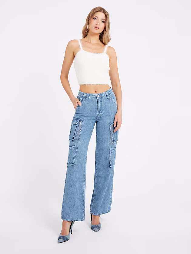 Fuzzy sweater top - GUESS