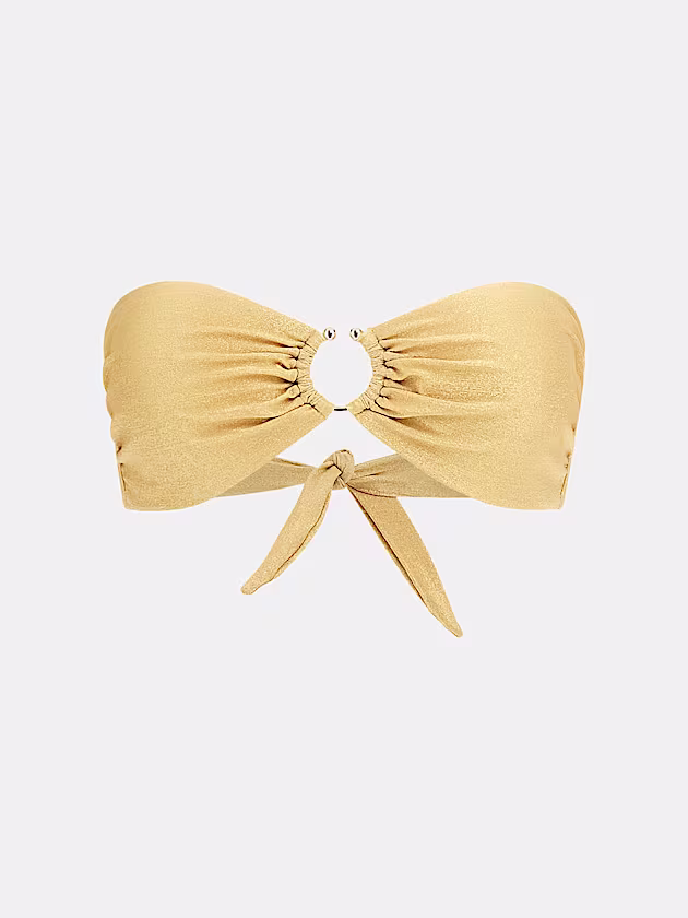 Lurex bandeau bikini bra - GUESS