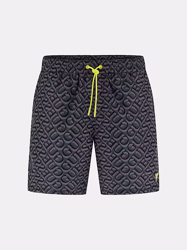 All over logo medium swim trunk - GUESS
