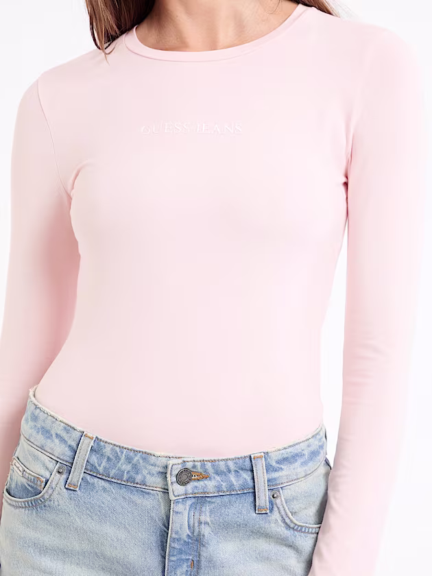 Embroidered Logo Bodysuit - GUESS