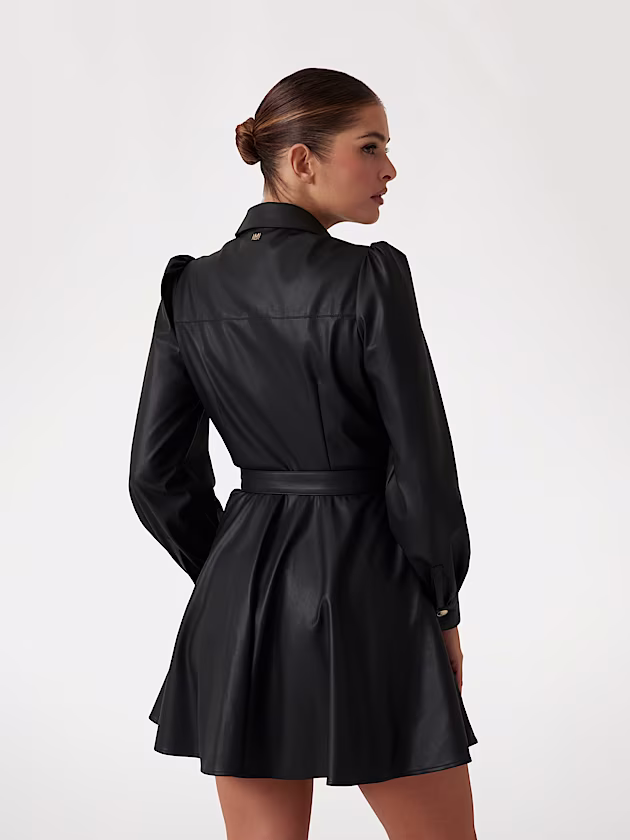 Marciano flouncy mini shirt dress - GUESS