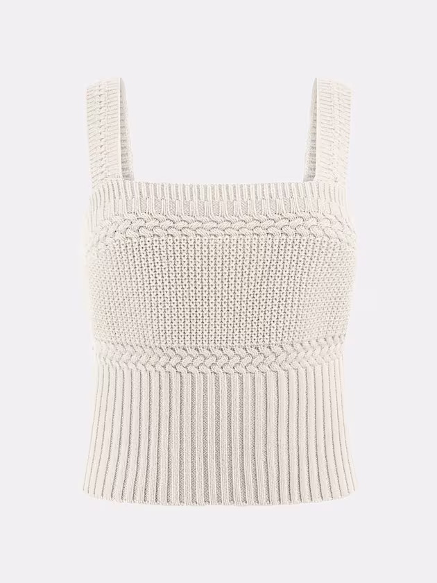 Cropped sweater tank top - GUESS