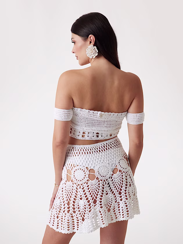 Crocheted crop top - GUESS