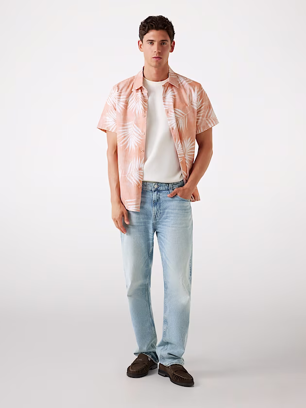 Linen-blend shirt - GUESS