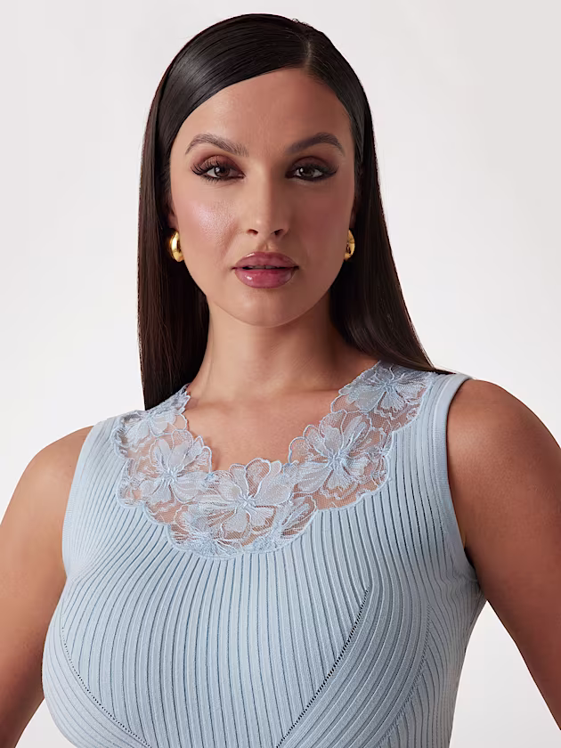 Floral lace knit top Marciano - GUESS