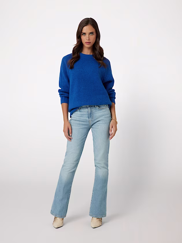 Crew neck wool blend sweater - GUESS