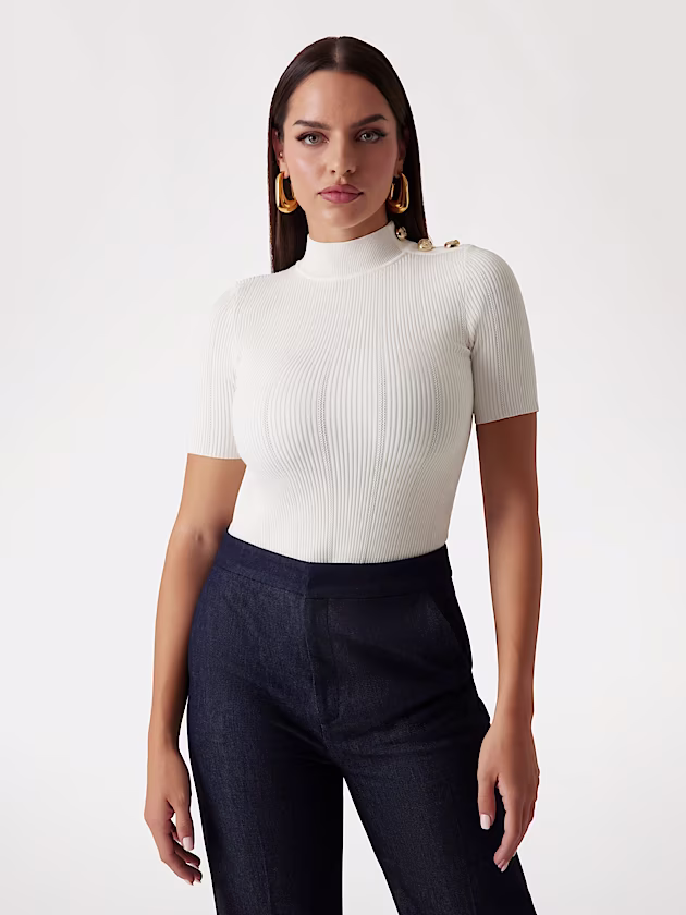 Marciano ribbed sweater top - GUESS