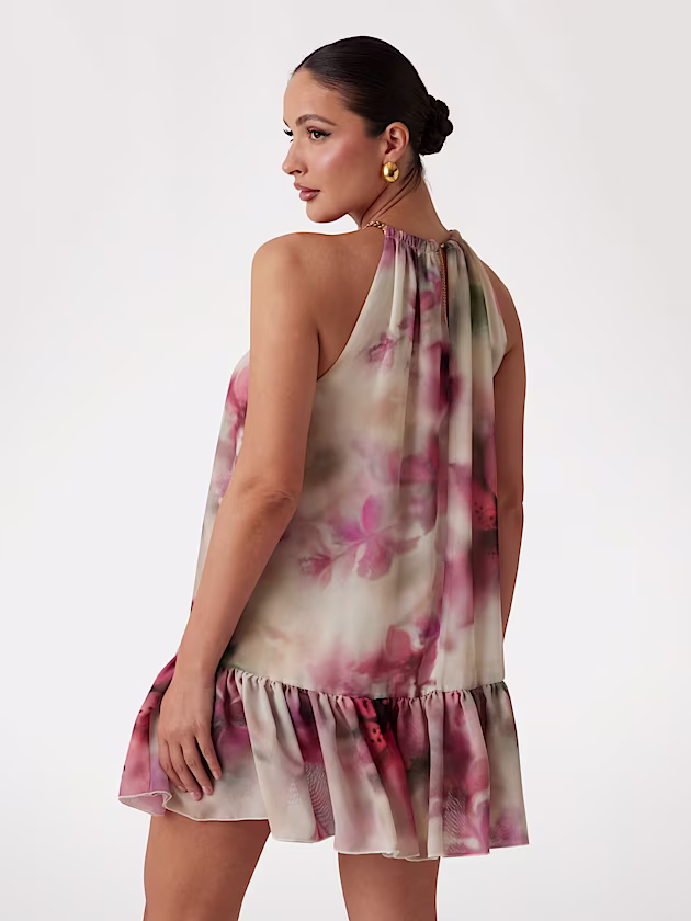 Marciano floral-print mini dress - GUESS