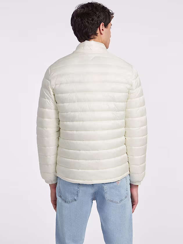 Nylon Hooded Puffer Jacket - GUESS