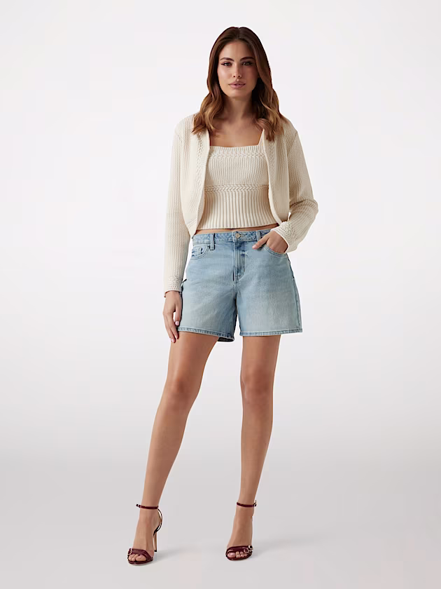 Regular-fit jean shorts - GUESS