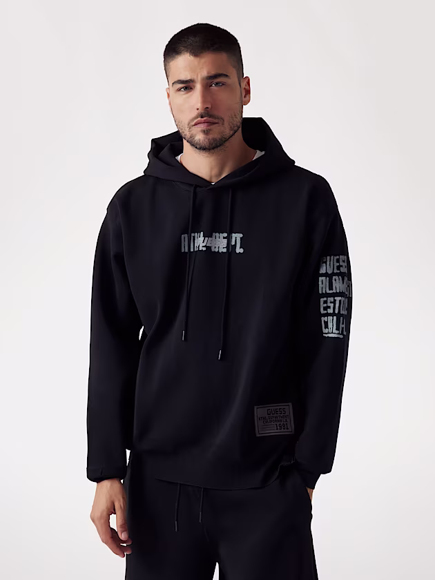 Logo hoodie sweatshirt - GUESS