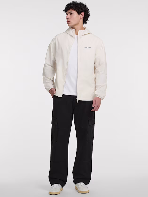 Nylon packable windbreaker - GUESS