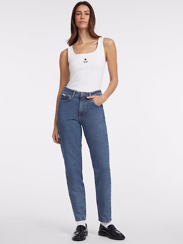Slim Embroidered Star Tank - GUESS