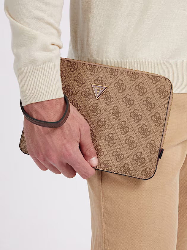Vezzola Smart 4G Logo Clutch - GUESS