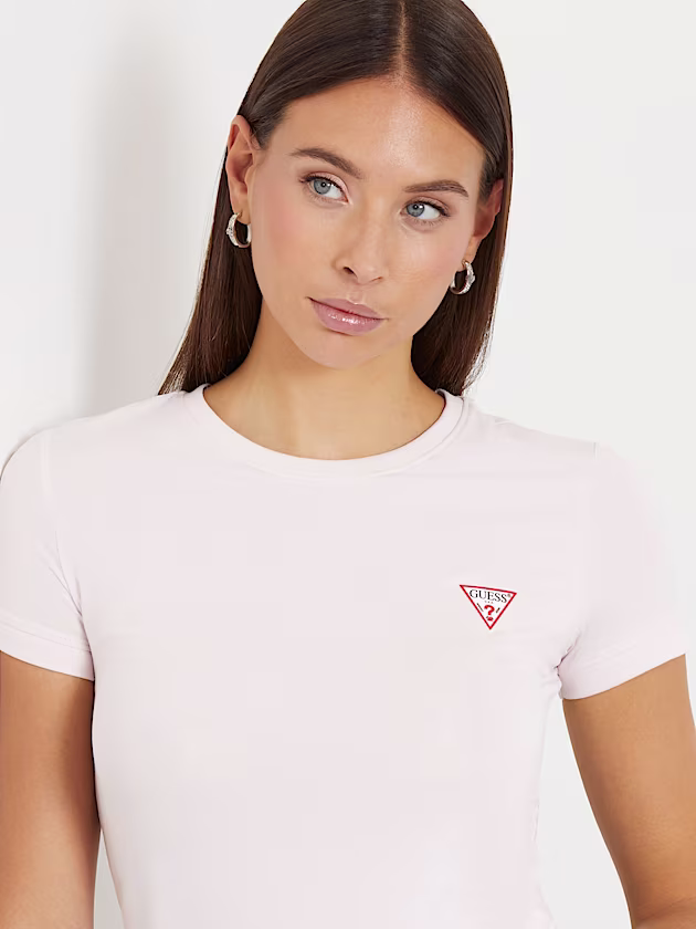 Small triangle logo stretch t-shirt - GUESS