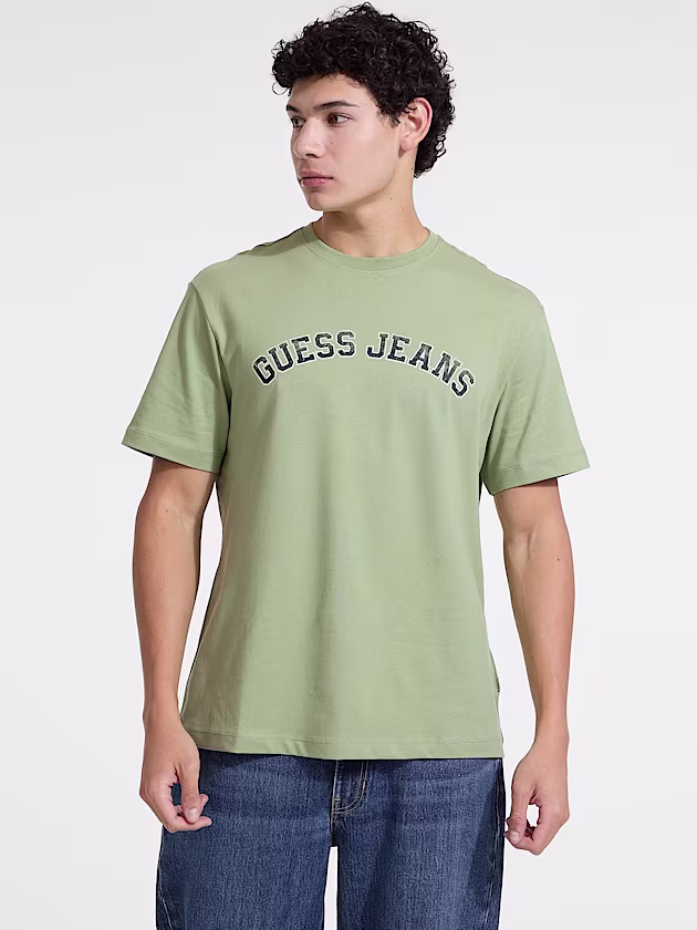 Crewneck Collegiate Tee - GUESS