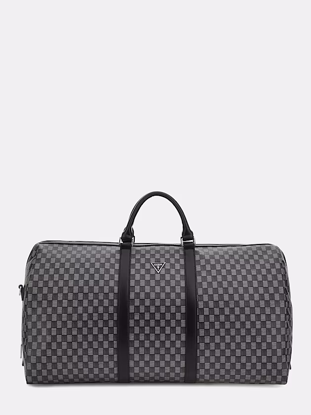 Pisa geometric-design weekender bag - GUESS