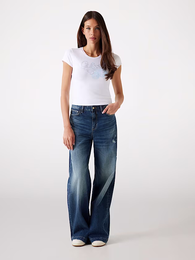 Front logo print T-shirt - GUESS