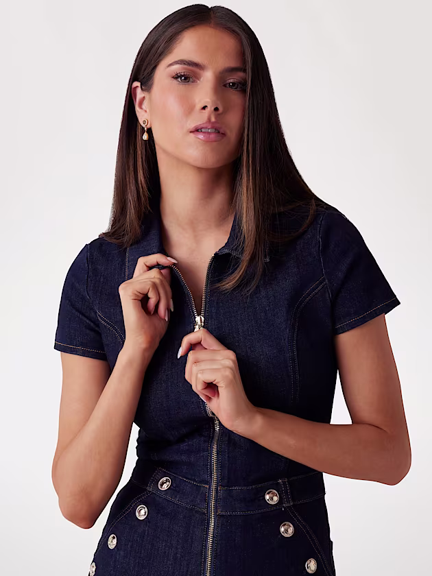 Stretch denim romper - GUESS