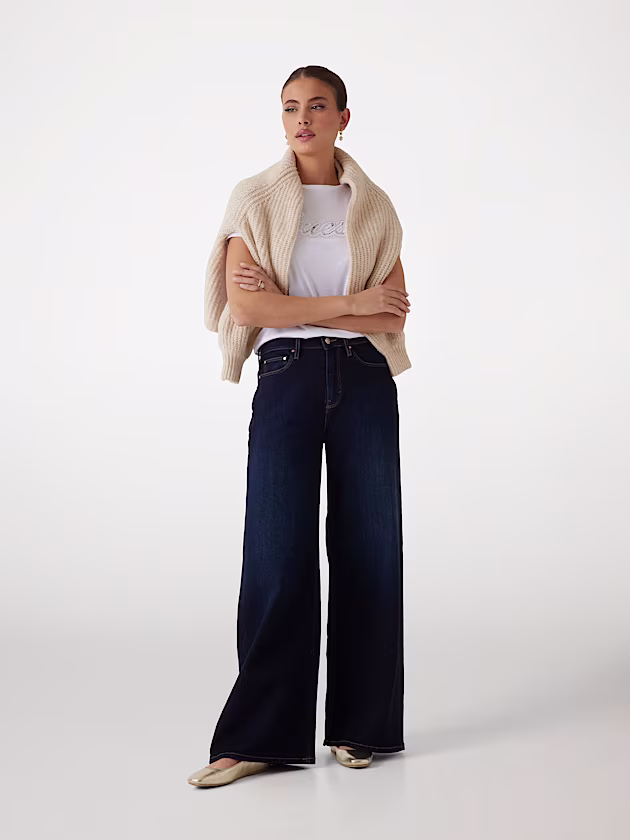 Bellflower wide leg denim pant - GUESS