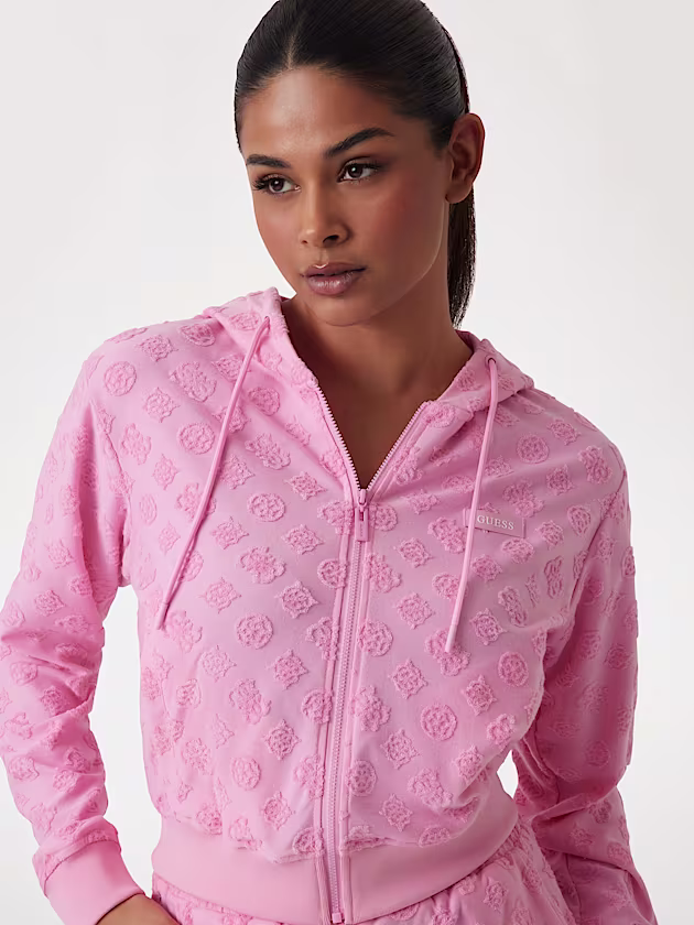 Peony and 4G logo sweatshirt - GUESS