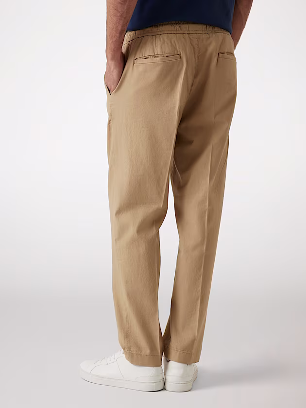 Stretch linen blend chinos - GUESS