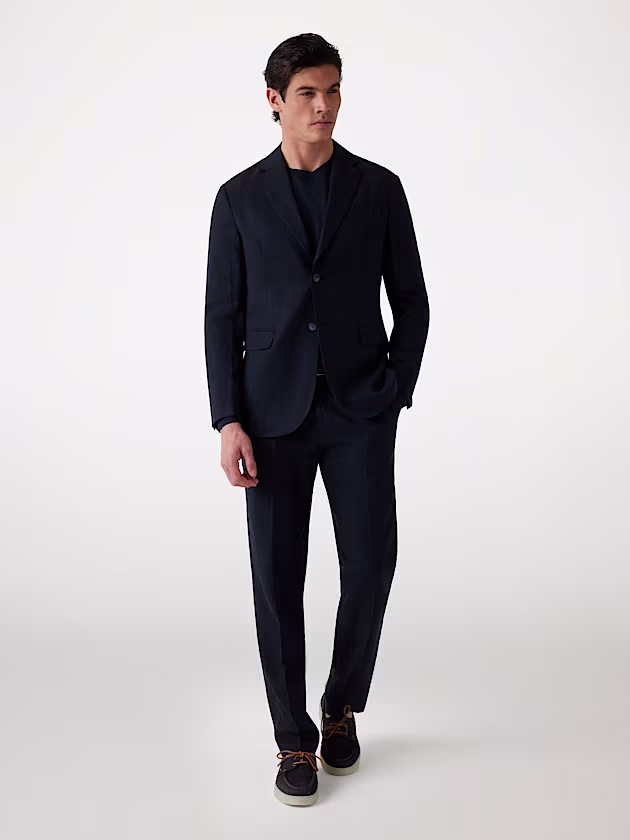 Marciano linen-blend chinos - GUESS