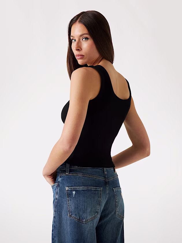 Rib-knit tank top - GUESS