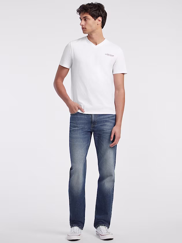 Slim American Tradition V-Neck Tee - GUESS