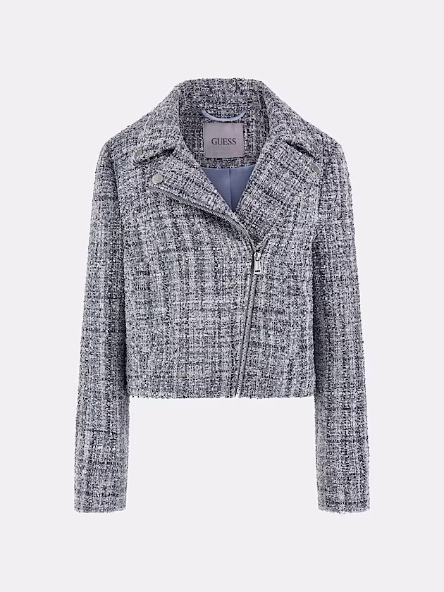 Tweed biker jacket - GUESS