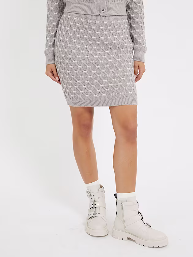 Cross stitch sweater mini skirt - GUESS