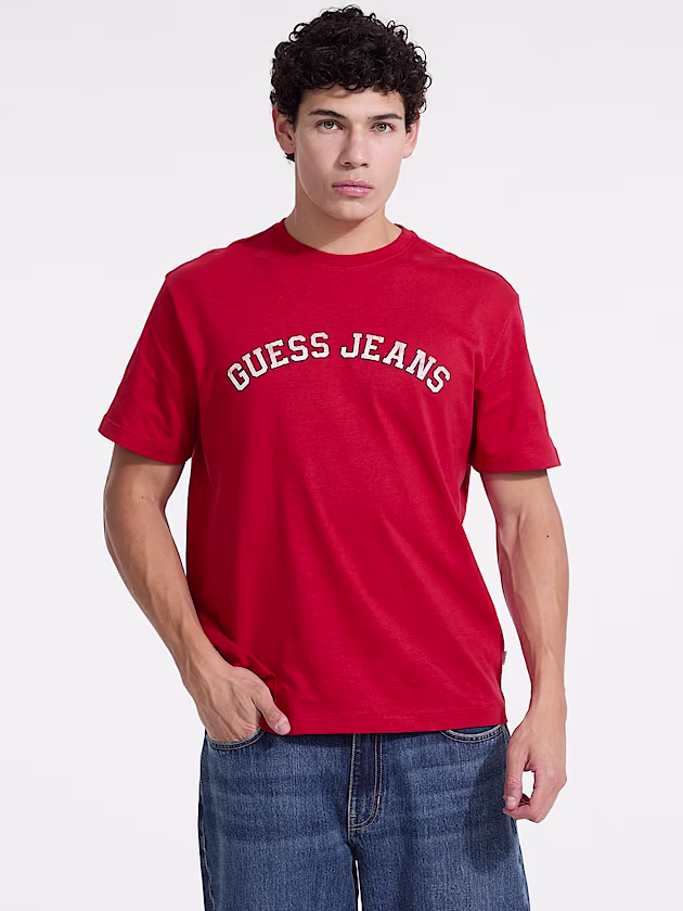 Crewneck Collegiate Tee - GUESS