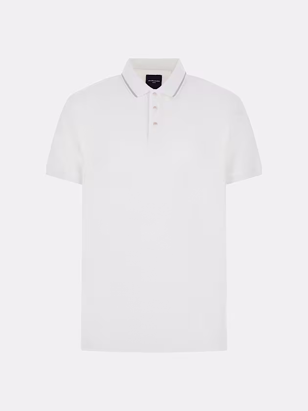 Marciano linen-blend polo shirt - GUESS