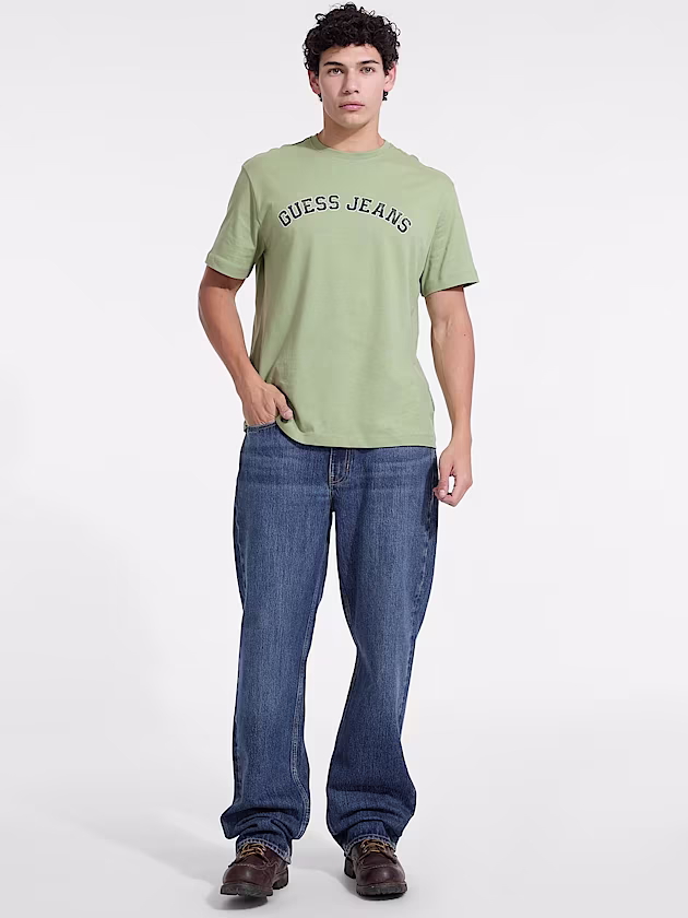 Crewneck Collegiate Tee - GUESS