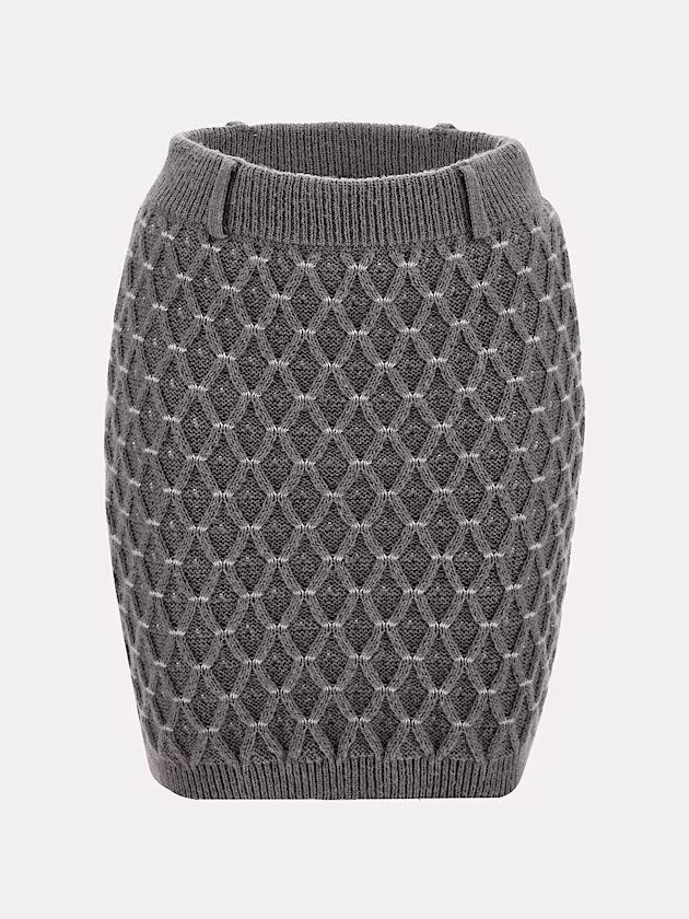 Cross stitch sweater mini skirt - GUESS