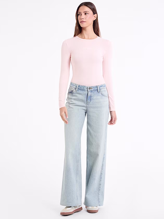 Embroidered Logo Bodysuit - GUESS