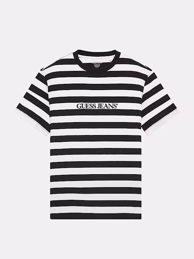 Striped Logo Tee - GUESS