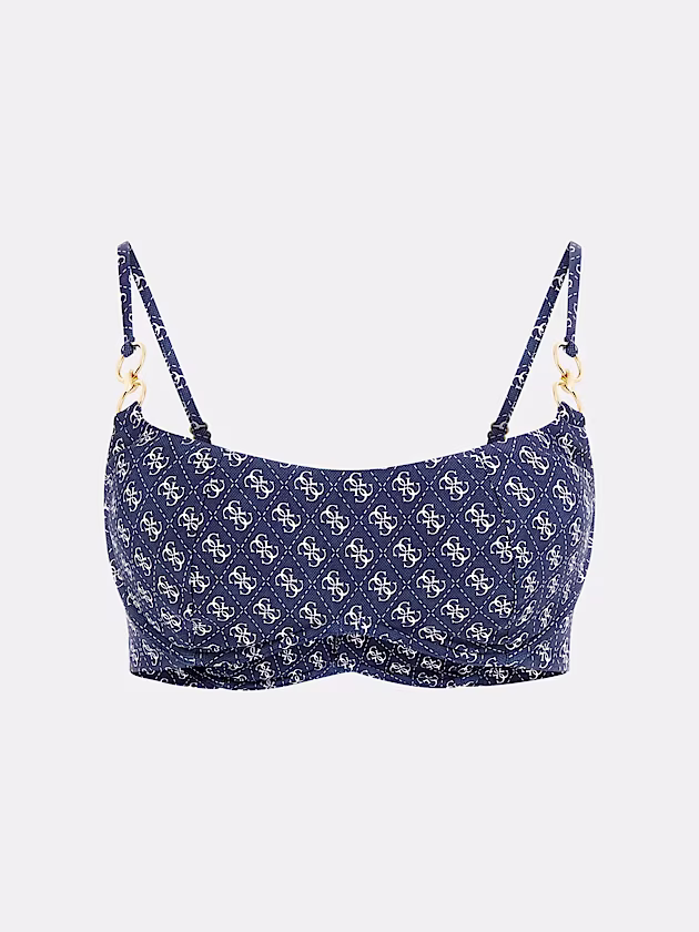 4G logo bralette bikini top - GUESS