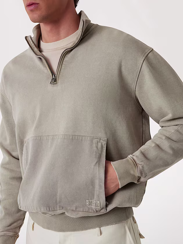 Stretch half-zip sweatshirt - GUESS