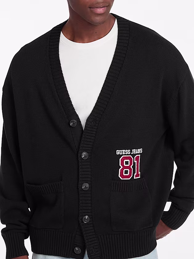 Patch Cardigan - GUESS