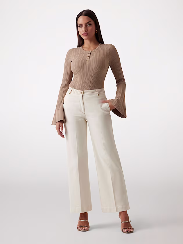 Marciano rib-knit Henley sweater - GUESS