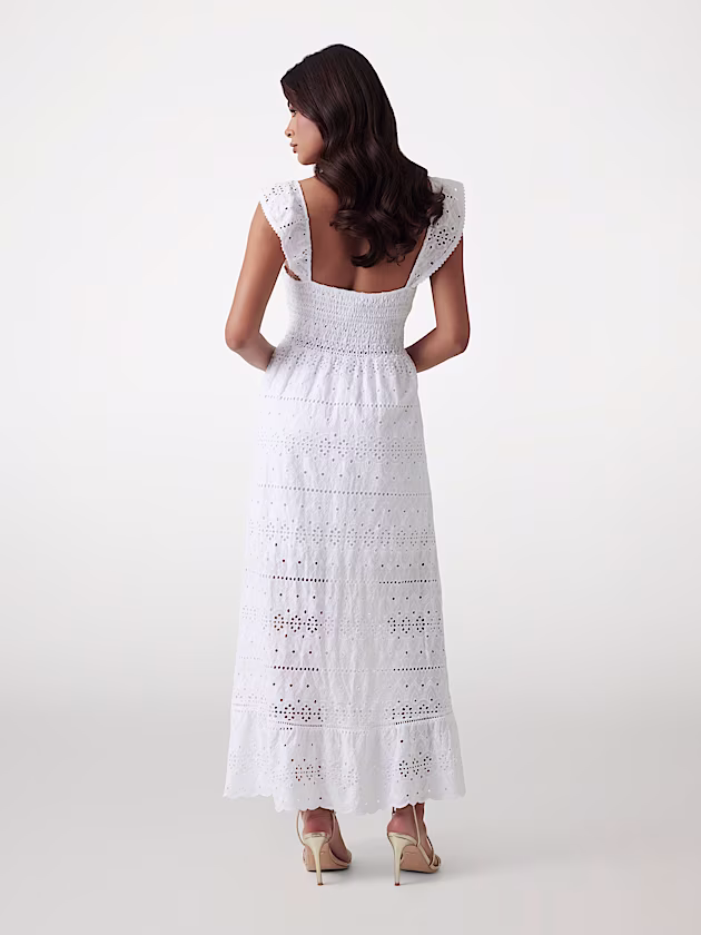 Long broderie anglaise dress - GUESS