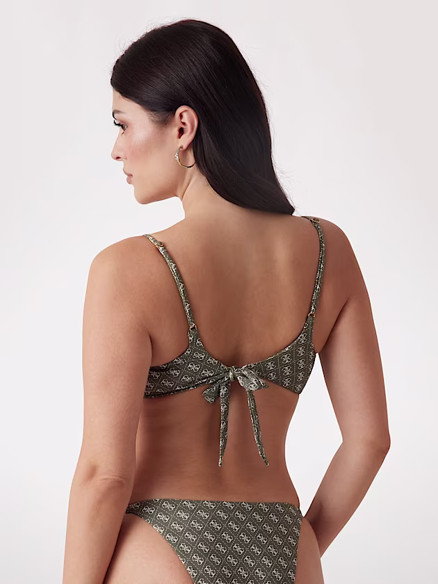 4G logo bralette bikini top - GUESS