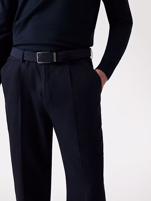 Marciano linen-blend chinos - GUESS