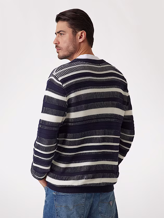 Regular-fit striped sweater - GUESS