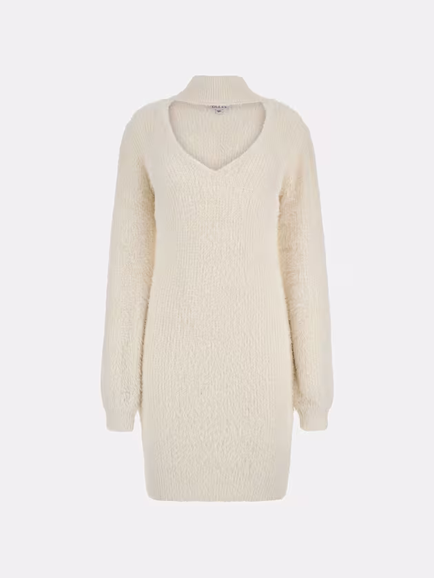 Fuzzy sweater mini dress - GUESS
