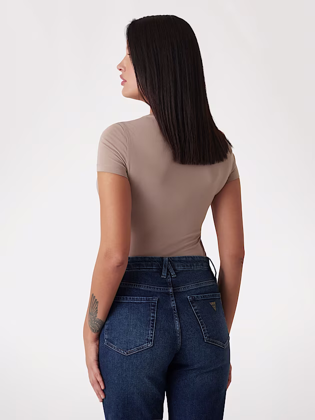 Animalier triangle logo T-shirt - GUESS